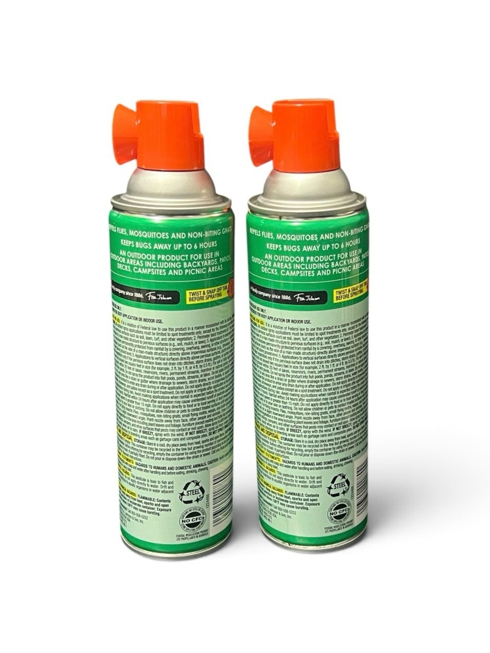 Outdoor Fogger Aerosol - Orange and Green (2 Pack) - Picture 2 of 2